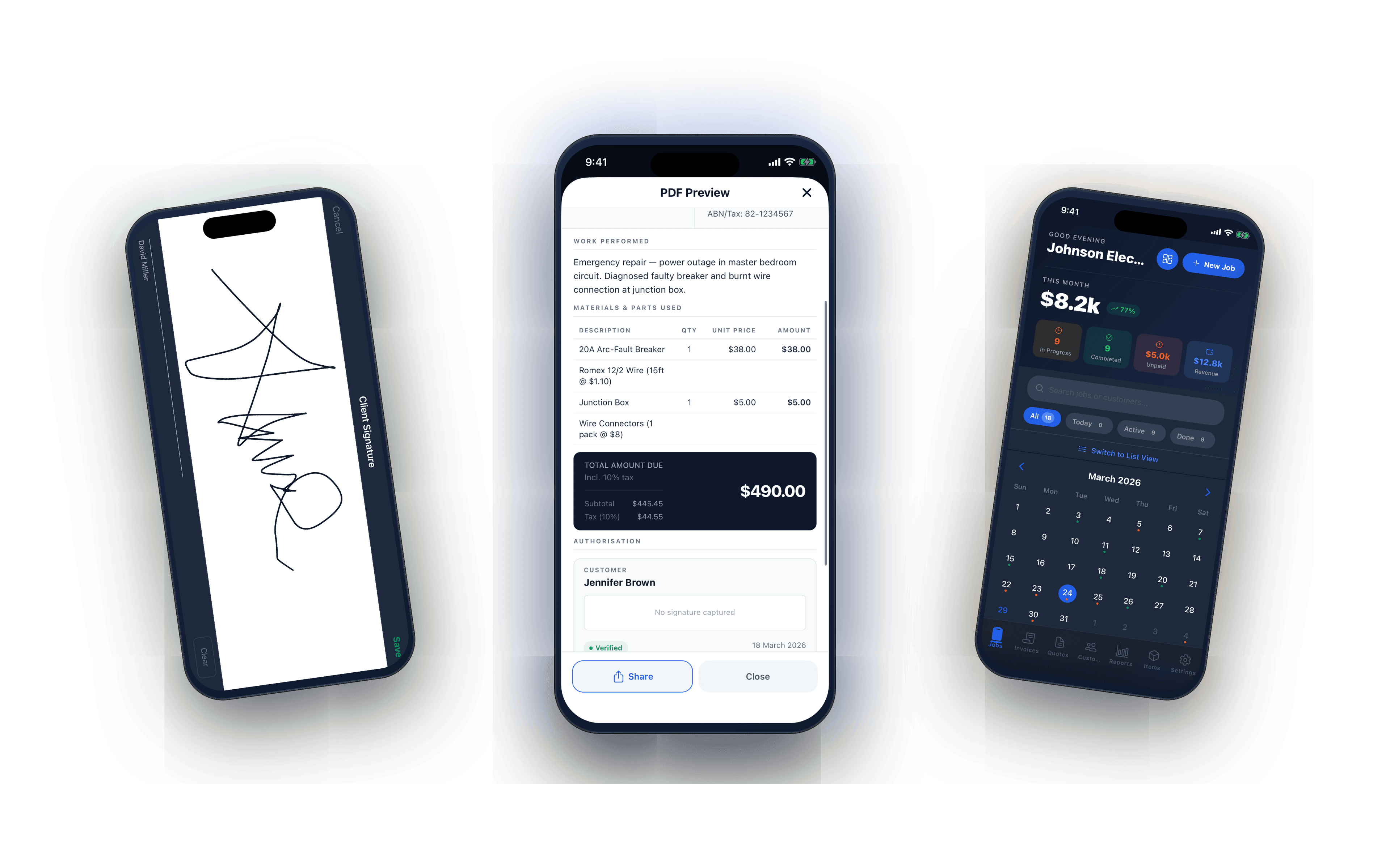 Digital signatures and calendar scheduling