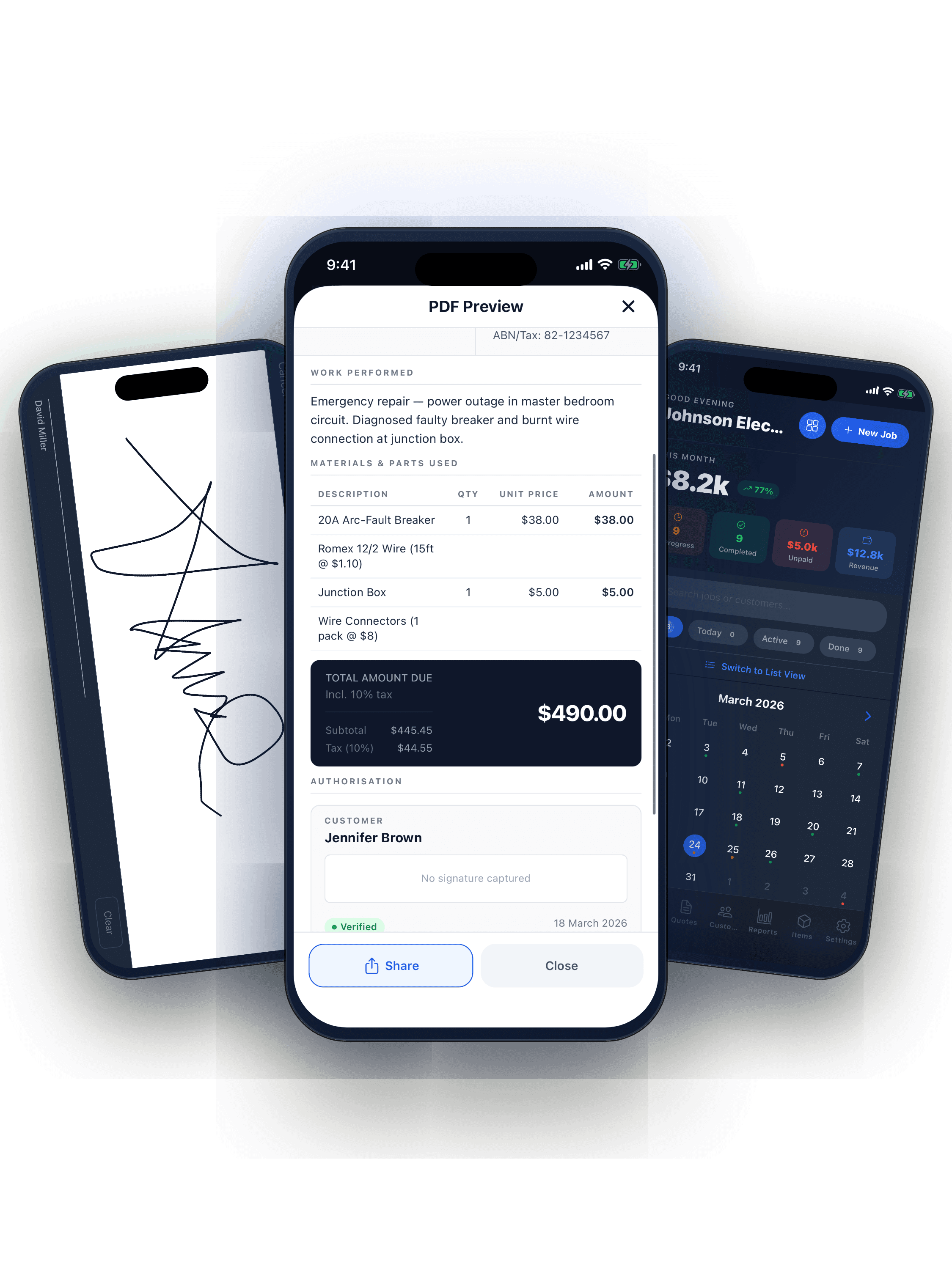 Digital signatures and calendar scheduling